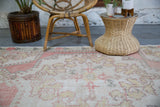 Vintage Turkish Faded Anatolian Rug 4.5ftx8ft