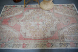 Vintage Turkish Faded Anatolian Rug 4.5ftx8ft
