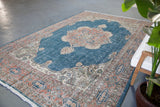 Old Isparta Oushak Rug 8.2ftx12.8ft