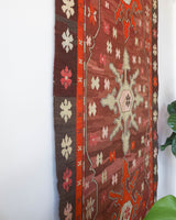 old rug, antique rug, earthy colors, faded colors, Turkish rug, vintage rug, flat weave, kilim rug, large area rug, square rug, Wild Shaman, Portland, Oregon, rug store, rug shop, local shop