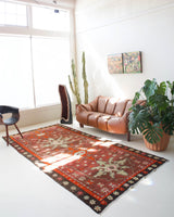 old rug, antique rug, earthy colors, faded colors, Turkish rug, vintage rug, flat weave, kilim rug, large area rug, square rug, Wild Shaman, Portland, Oregon, rug store, rug shop, local shop