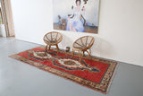 Old Anatolian Runner Rug 5ftx10.9ft