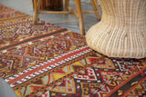 Vintage Maras Kilim Runner 2ft x 10.10ft