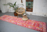 Vintage Kurdish Herki Runner 2.9ftx11.9ft