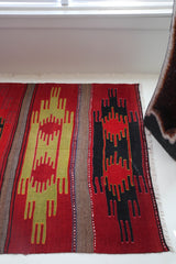 Turkish rug, vintage rug, flat weave, kilim rug, large area rug, square rug, Wild Shaman, Portland, Oregon, rug store, rug shop, local shop,  bright colors, area rug, bold color