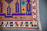Vintage Kurdish Herki Runner 2.10ftx12.5ft