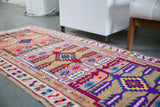 Vintage Kurdish Herki Runner 2.10ftx12.5ft