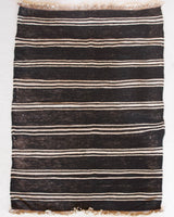 Vintage mini kilim rug in room decor setting, kilim, Turkish rug, vintage rug, portland, rug shop, bright colors, wild shaman, soft rug, bold color, Portland, Oregon, rug store, rug shop, local shop