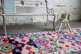 Vintage Kurdish Herki Runner 2.10ftx12.5ft