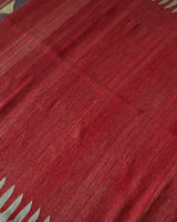 Vintage kilim rug in living room setting, bright colors, wild shaman, soft rug, bold color, Portland, Oregon, rug store, rug shop, local shop, vintage rug, modern kilim, warm colors