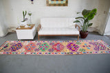 Vintage Kurdish Herki Runner 2.10ftx12.5ft