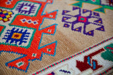 Vintage Kurdish Herki Runner 2.10ftx12.5ft