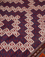 Vintage kilim rug in living room setting, bright colors, wild shaman, soft rug, bold color, Portland, Oregon, rug store, rug shop, local shop, vintage rug, modern kilim, warm colors