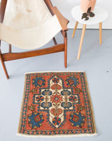 old rug, antique rug, earthy colors, faded colors, turkish rug, vintage rug, flat weave, mini rug, pile rug, Wild Shaman, Portland, Oregon, rug store, rug shop, local shop