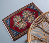 Vintage Mini Turkish Rug 1.10ftx2.10ft