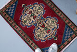Vintage Mini Turkish Rug 1.10ftx2.10ft