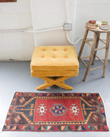 pile rug, Turkish rug, vintage rug, portland, rug shop, bright colors, wild shaman, area rug, red rug, mini rug, bold color, Portland, Oregon, rug store, rug shop, local shop