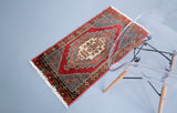 Vintage Mini Turkish Rug 1.9ftx3.5ft