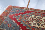 Vintage Mini Turkish Rug 1.9ftx3.5ft