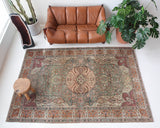 pile rug, turkish rug, vintage rug, portland, rug shop, wild shaman, area rug, worn out rug, earthy rug