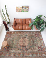 pile rug, turkish rug, vintage rug, portland, rug shop, wild shaman, area rug, worn out rug, earthy rug