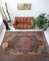 old rug, antique rug, Turkish rug, Portland, Oregon, rug store, rug shop, local shop, bright colors, wild shaman, large rug, area rug, red rug, bold color, dark navy