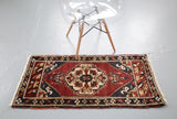 Vintage Mini Turkish Rug 2ftx4ft