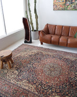old rug, antique rug, Turkish rug, Portland, Oregon, rug store, rug shop, local shop, bright colors, wild shaman, large rug, area rug, red rug, bold color, dark navy