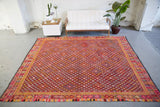 Vintage Erzurum Cicim Kilim 8.5ftx10.2ft