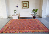 Vintage Erzurum Cicim Kilim 8.5ftx10.2ft