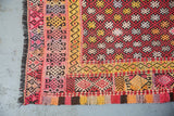 Vintage Erzurum Cicim Kilim 8.5ftx10.2ft
