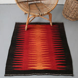 Old Mini Milas Kilim 3.1ftx3.2ft