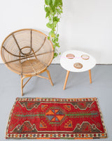 pile rug, Turkish rug, vintage rug, portland, rug shop, bright colors, wild shaman, area rug, red rug, mini rug, bold color, Portland, Oregon, rug store, rug shop, local shop