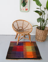 Old Mini Milas Kilim 2.10ftx2.10ft