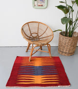 Old Mini Milas Kilim 3ft x 3.2ft