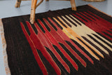 Old Mini Milas Kilim 3.3ftx3.3ft