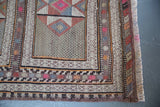Old Bergama Kozak Cicim Kilim 5.4ftx7.7ft