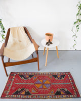 pile rug, Turkish rug, vintage rug, portland, rug shop, bright colors, wild shaman, area rug, red rug, mini rug, bold color, Portland, Oregon, rug store, rug shop, local shop