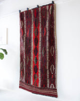 Vintage Turkish rug in a living room setting, pile rug, Turkish rug, vintage rug, portland, rug shop, bright colors, wild shaman, soft rug, bold color, Portland, Oregon, rug store, rug shop, local shop, antique rug