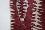 Vintage Turkish rug in a living room setting, pile rug, Turkish rug, vintage rug, portland, rug shop, bright colors, wild shaman, soft rug, bold color, Portland, Oregon, rug store, rug shop, local shop, antique rug