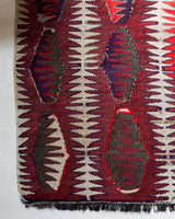 Vintage Turkish rug in a living room setting, pile rug, Turkish rug, vintage rug, portland, rug shop, bright colors, wild shaman, soft rug, bold color, Portland, Oregon, rug store, rug shop, local shop, antique rug