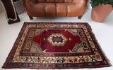 old rug, antique rug, Turkish rug, Portland, Oregon, rug store, rug shop, local shop, bright colors, wild shaman, large rug, area rug, red rug, bold color, burgundy, dark red, soft rug