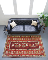 Vintage Turkish Milas Rug 4'4" x 7'7"