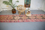 Vintage Kurdish Herki Runner 2.9ftx13.6ft