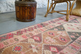 Vintage Kurdish Herki Runner 2.9ftx13.6ft