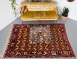 old rug, antique rug, Turkish rug, Portland, Oregon, rug store, rug shop, local shop, bright colors, wild shaman, large rug, area rug, red rug, bold color, burgundy, dark red