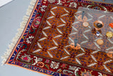 old rug, antique rug, Turkish rug, Portland, Oregon, rug store, rug shop, local shop, bright colors, wild shaman, large rug, area rug, red rug, bold color, burgundy, dark red