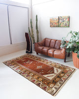 old rug, antique rug, earthy colors, faded colors, Turkish rug, vintage rug, soft rug, Portland, Oregon, rug store, rug shop, local shop, bold colors
