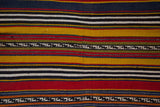 Vintage mini kilim rug in room decor setting, kilim, Turkish rug, vintage rug, portland, rug shop, bright colors, wild shaman, soft rug, bold color, Portland, Oregon, rug store, rug shop, local shop