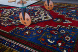 old rug, antique rug, Turkish rug, Portland, Oregon, rug store, rug shop, local shop, bright colors, wild shaman, large rug, area rug, red rug, bold color, burgundy, dark red